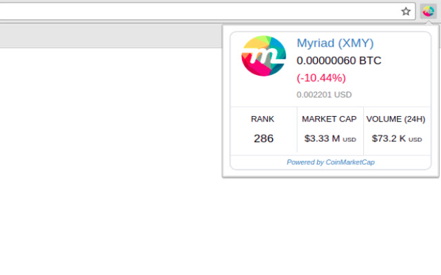 Myriad Coin  from Chrome web store to be run with OffiDocs Chromium online