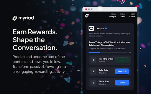 Myriad Markets  from Chrome web store to be run with OffiDocs Chromium online