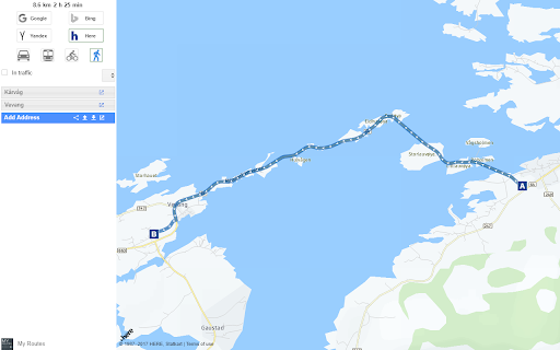 My Routes Free  from Chrome web store to be run with OffiDocs Chromium online