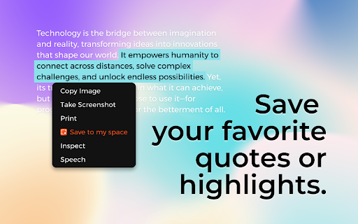 MySpace : Connective — An extension for your mind  from Chrome web store to be run with OffiDocs Chromium online