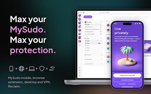 MySudo Browser Extension  from Chrome web store to be run with OffiDocs Chromium online