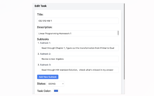MyTodoList  from Chrome web store to be run with OffiDocs Chromium online