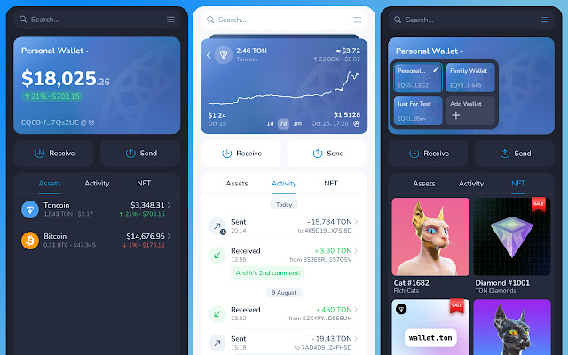 MyTonWalletTON Wallet  from Chrome web store to be run with OffiDocs Chromium online