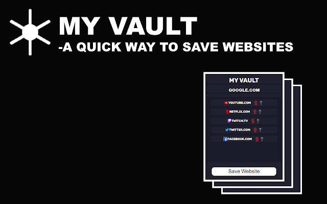 My Vault  from Chrome web store to be run with OffiDocs Chromium online