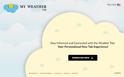My Weather Tab  from Chrome web store to be run with OffiDocs Chromium online