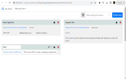 My Work  from Chrome web store to be run with OffiDocs Chromium online