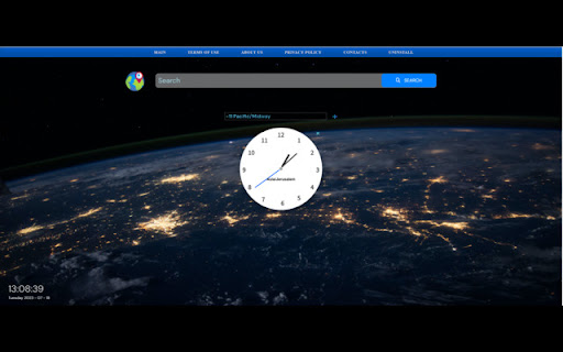 MyWorlClock  from Chrome web store to be run with OffiDocs Chromium online