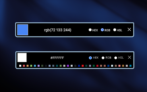 MZ Color Picker  from Chrome web store to be run with OffiDocs Chromium online