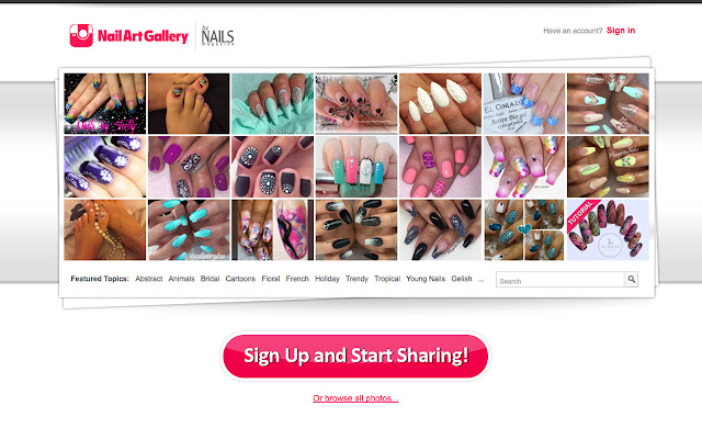 Nail Art Gallery mula sa Chrome web store na tatakbo sa OffiDocs Chromium online