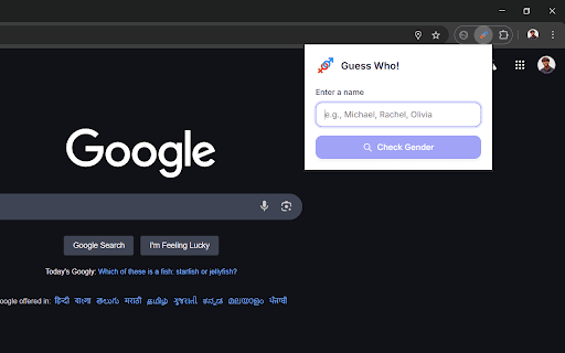 Name2Gender  from Chrome web store to be run with OffiDocs Chromium online