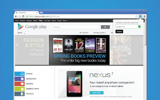 Namescout.com WHOIS Search Extension  from Chrome web store to be run with OffiDocs Chromium online