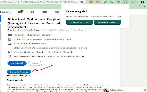 Nancy AI  from Chrome web store to be run with OffiDocs Chromium online