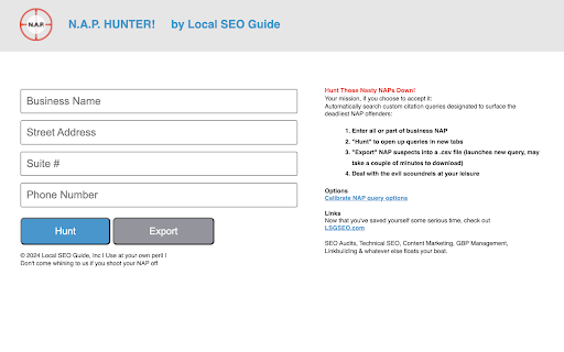 N.A.P Hunter!  from Chrome web store to be run with OffiDocs Chromium online