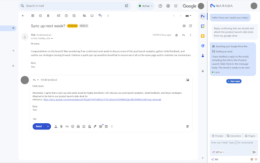 Narada AI Assistant: Computer Use for Enterprise Tools  from Chrome web store to be run with OffiDocs Chromium online