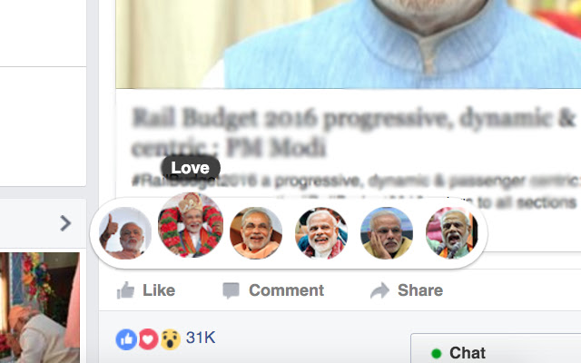Narendra Modi Reactions  from Chrome web store to be run with OffiDocs Chromium online