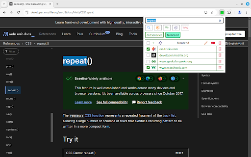NarrowD  from Chrome web store to be run with OffiDocs Chromium online