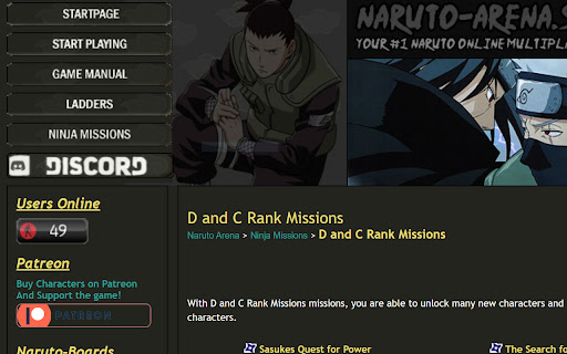 Naruto Arena Dark Mode  from Chrome web store to be run with OffiDocs Chromium online