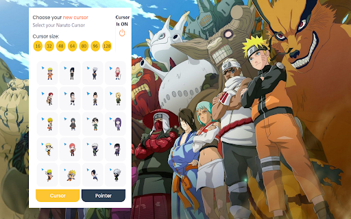 Naruto Cursor  from Chrome web store to be run with OffiDocs Chromium online