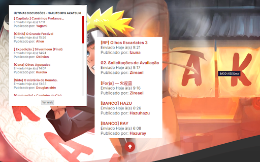 Naruto RPG Akatsuki  from Chrome web store to be run with OffiDocs Chromium online