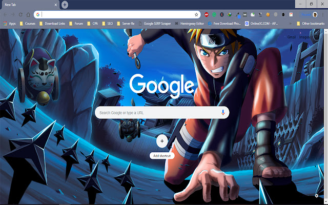 Naruto Uzumaki Theme  from Chrome web store to be run with OffiDocs Chromium online