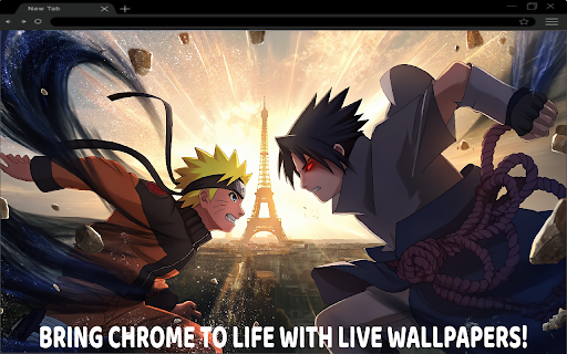 Naruto Uzumaki vs Sasuke Uchiha Live Wallpaper  from Chrome web store to be run with OffiDocs Chromium online