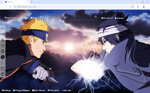 Naruto Vs Sasuke Wallpaper  from Chrome web store to be run with OffiDocs Chromium online