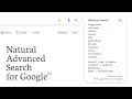 Natural Advanced Search for Google™  from Chrome web store to be run with OffiDocs Chromium online