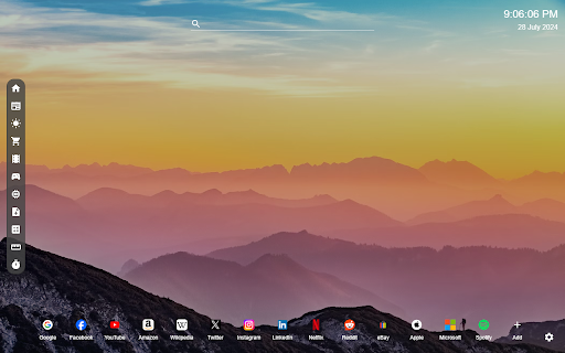 Nature New Tab  from Chrome web store to be run with OffiDocs Chromium online
