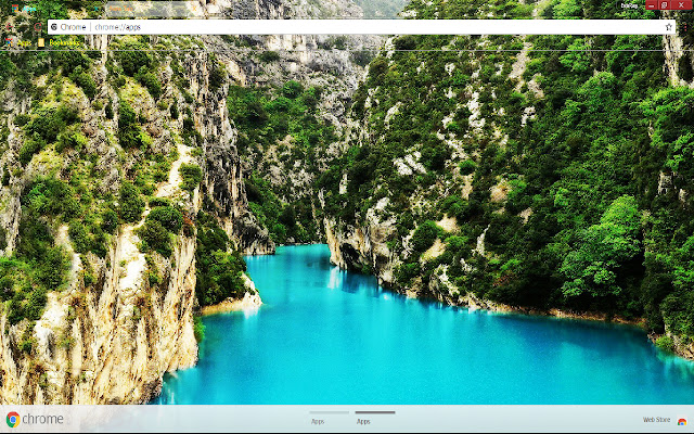 Nature River Turquoise van de Chrome-webwinkel om te worden uitgevoerd met OffiDocs Chromium online