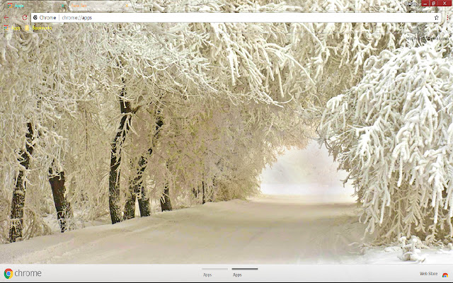 Nature Road Snow Tree White Winter  from Chrome web store to be run with OffiDocs Chromium online