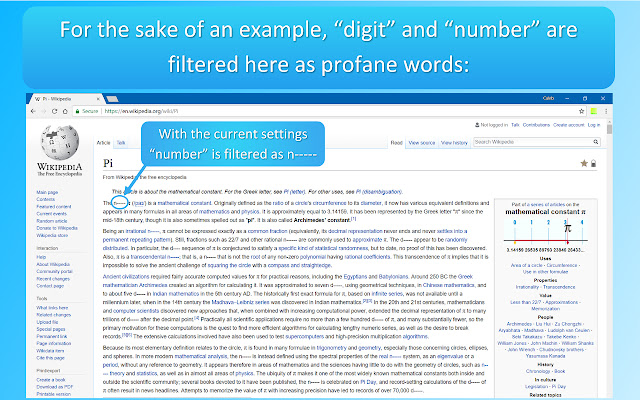 Naughty Language Filter  from Chrome web store to be run with OffiDocs Chromium online