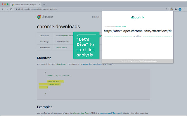 Nautilink Anchor tag analysis in depth  from Chrome web store to be run with OffiDocs Chromium online