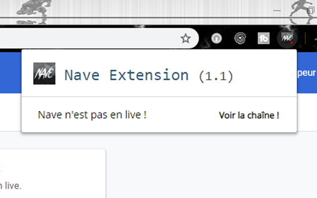Nave Extension  from Chrome web store to be run with OffiDocs Chromium online