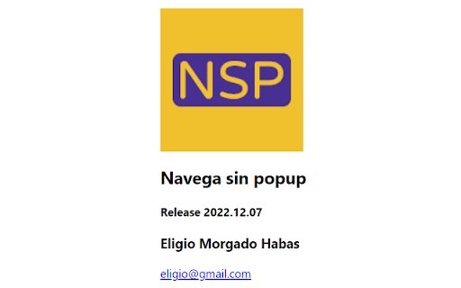Navega sin popup  from Chrome web store to be run with OffiDocs Chromium online
