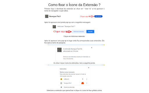 Navegue Fácil  from Chrome web store to be run with OffiDocs Chromium online