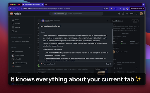 NavTabs: Summarize your current tab  from Chrome web store to be run with OffiDocs Chromium online