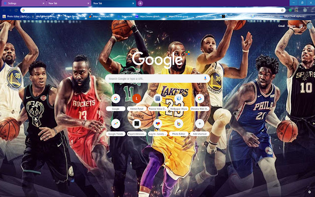 NBA Basketball Theme מחנות האינטרנט של Chrome להפעלה עם OffiDocs Chromium באינטרנט