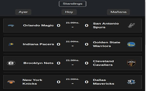 Nba Extension  from Chrome web store to be run with OffiDocs Chromium online