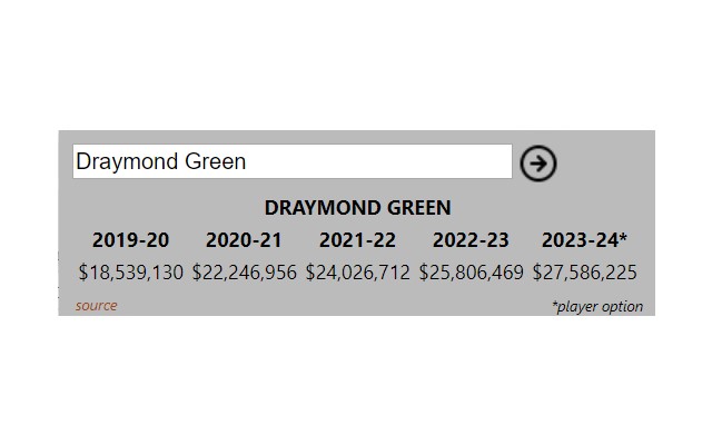 NBA Salary Search  from Chrome web store to be run with OffiDocs Chromium online
