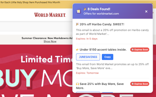 Nbox Genie Deal Alert  from Chrome web store to be run with OffiDocs Chromium online