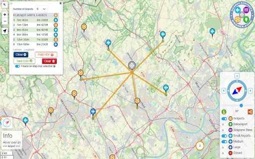 Nearest Airports Locator  from Chrome web store to be run with OffiDocs Chromium online