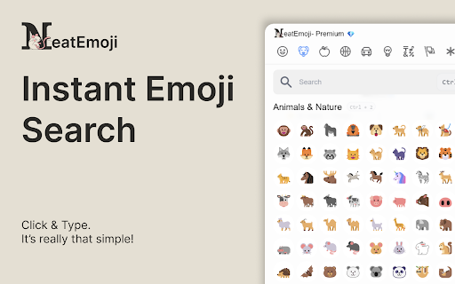Neat Emoji Text to emoji with AI  from Chrome web store to be run with OffiDocs Chromium online