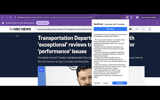 NeatRead AI Summary with Translator  from Chrome web store to be run with OffiDocs Chromium online