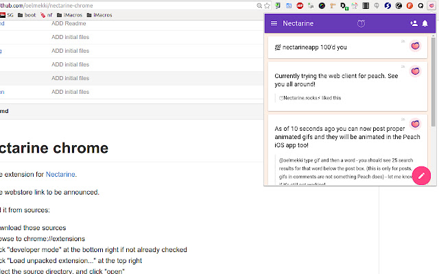 Nectarine  from Chrome web store to be run with OffiDocs Chromium online