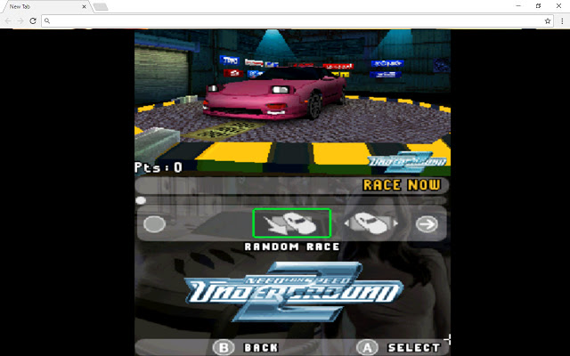 Need for Speed Underground 2 GBA New Tab  from Chrome web store to be run with OffiDocs Chromium online