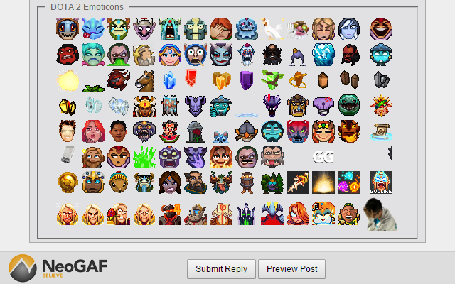NeoGAF Dota 2 Emoticons  from Chrome web store to be run with OffiDocs Chromium online