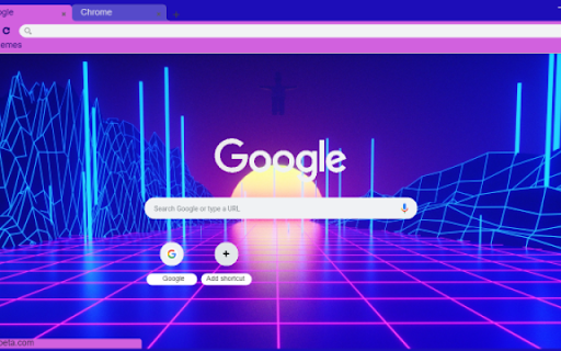 Neon Abstract City Grid  from Chrome web store to be run with OffiDocs Chromium online