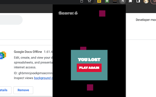 Neon Dodger  from Chrome web store to be run with OffiDocs Chromium online