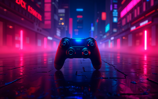 neon gaming background  from Chrome web store to be run with OffiDocs Chromium online
