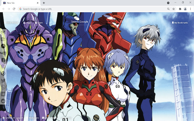 Neon Genesis Evangelion Wallpaper  from Chrome web store to be run with OffiDocs Chromium online